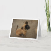 Welpe in Liebe Karte (Vorderseite)