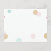 Welpe in Party Hat Geburtstagskarte Postkarte (Rückseite)