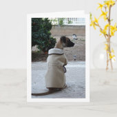 Welpe Karte (Gelbe Blume)