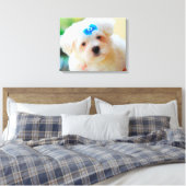 Welpe Leinwanddruck (Insitu (Schlafzimmer))