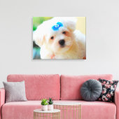 Welpe Leinwanddruck (Insitu (Wohnzimmer))