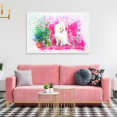 Welpe Leinwanddruck (Insitu (Wohnzimmer))