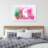 Welpe Leinwanddruck (Insitu (Schlafzimmer))