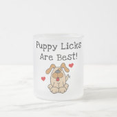 Welpe Licks sind beste T-Shirts und Geschenke Mattglastasse (Mittel)