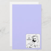 Welpe Liebe Briefpapier (Vorne/Hinten)