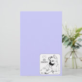Welpe Liebe Briefpapier (Stehend Vorderseite)