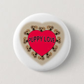 Welpe Liebe Button (Vorderseite)