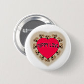 Welpe Liebe Button (Vorne & Hinten)
