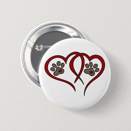 Welpe Liebe Button (Vorne & Hinten)