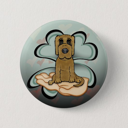 Welpe Liebe Button (Vorderseite)