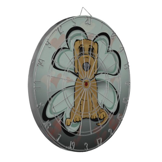 Welpe Liebe Dartscheibe (Vorderseite Links)