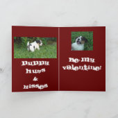 Welpe Liebe Feiertagskarte (Innenseite)