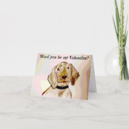 Welpe Liebe Feiertagskarte