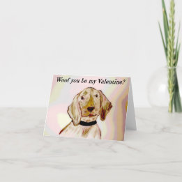 Welpe Liebe Feiertagskarte