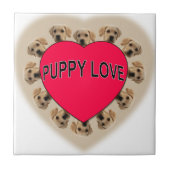 Welpe Liebe Fliese (Vorderseite)
