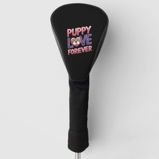 Welpe Liebe Forever Dog Golf Headcover (Vorderseite)