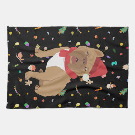 Welpe Liebe für den Urlaub: Niedliche Küchentücher