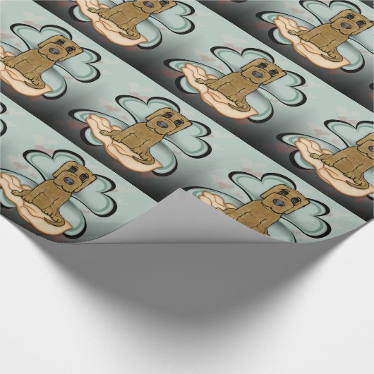 Welpe Liebe Geschenkpapier (Ecke)