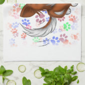 Welpe Liebe Geschirrtuch (Gefaltet)