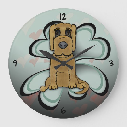 Welpe Liebe Große Uhr (Vorderseite)