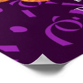 Welpe Liebe Happy Birthday Poster (Ecke)