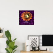 Welpe Liebe Happy Birthday Poster (Heimbüro)