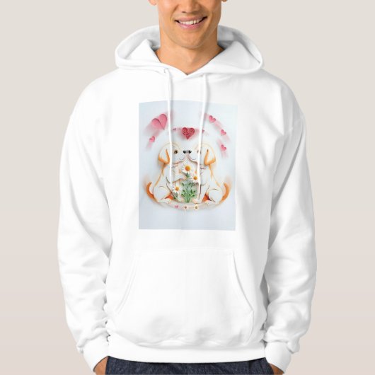 Welpe Liebe Hoodie (Vorderseite)