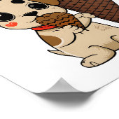 Welpe Liebe in jedem Scoop! Poster (Ecke)