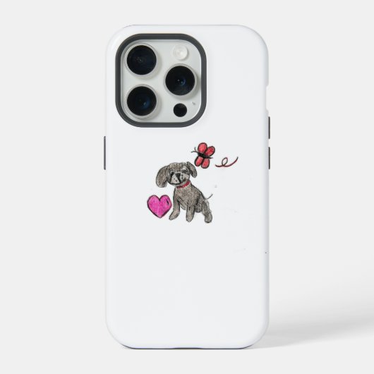 Welpe Liebe iPhone Hülle (Rückseite)