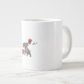 Welpe Liebe Jumbo-Tasse (Vorderseite Rechts)