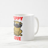 Welpe Liebe Kaffeetasse (VorderseiteRechts)