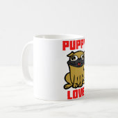 Welpe Liebe Kaffeetasse (Vorderseite Links)