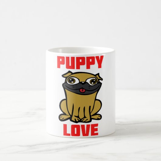 Welpe Liebe Kaffeetasse (Mittel)