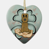 Welpe Liebe Keramikornament (Rechts)