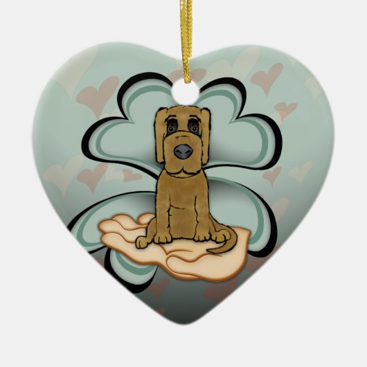 Welpe Liebe Keramikornament (Vorne)