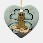 Welpe Liebe Keramikornament (Hinten)
