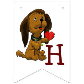 Welpe Liebe Kind zum Geburtstag Wimpelkette (Zweite Fahne)