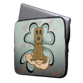 Welpe Liebe Laptopschutzhülle (Vorderseite Links)