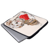 Welpe Liebe Laptopschutzhülle (Vorne Knopf)