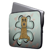 Welpe Liebe Laptopschutzhülle (Vorderseite Links)