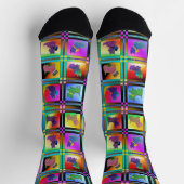 Welpe Liebe mehrfarbig Socken (Oben)