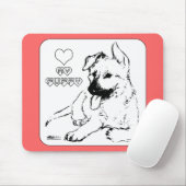 Welpe Liebe Mousepad (Mit Mouse)
