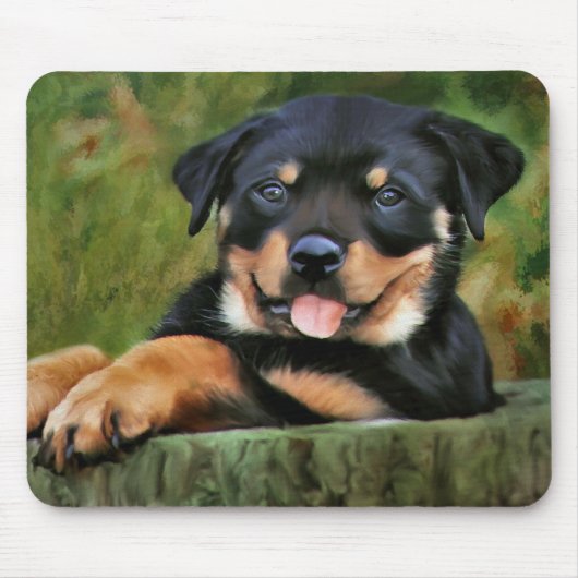Welpe-Liebe Mousepad (Vorne)