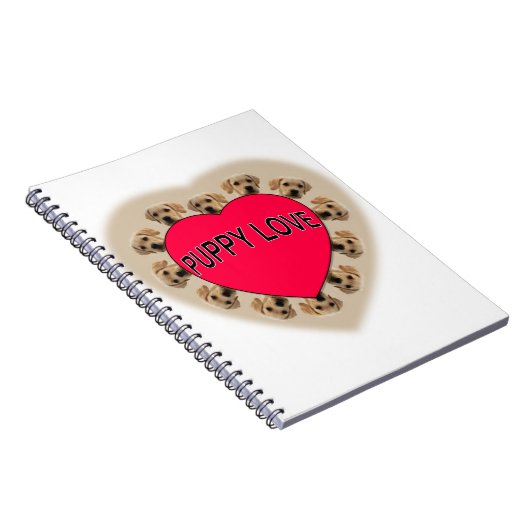 Welpe Liebe Notizblock (Rechte Seite)