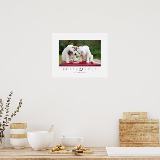 Welpe Liebe Poster (Küche)
