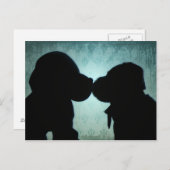 Welpe Liebe Postkarte (Vorne/Hinten)
