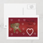 Welpe Liebe Postkarte (Vorne/Hinten)