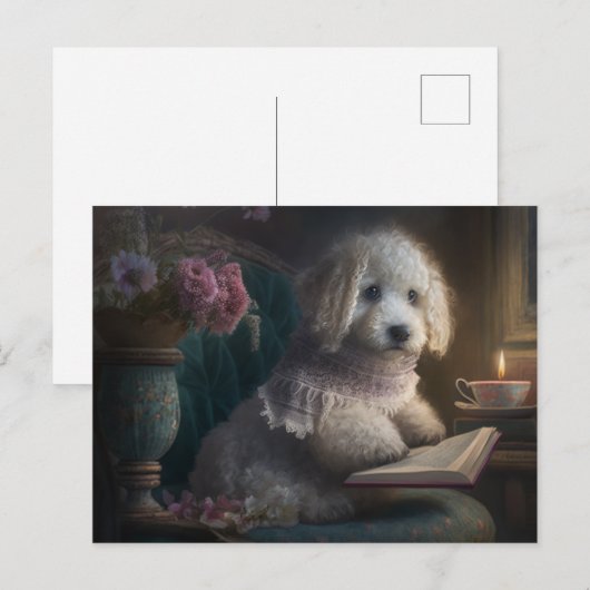 Welpe Liebe Postkarte (Vorne/Hinten)