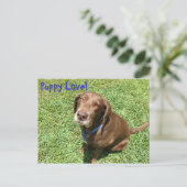 Welpe Liebe! Postkarte (Stehend Vorderseite)