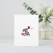 Welpe Liebe Postkarte (Stehend Vorderseite)